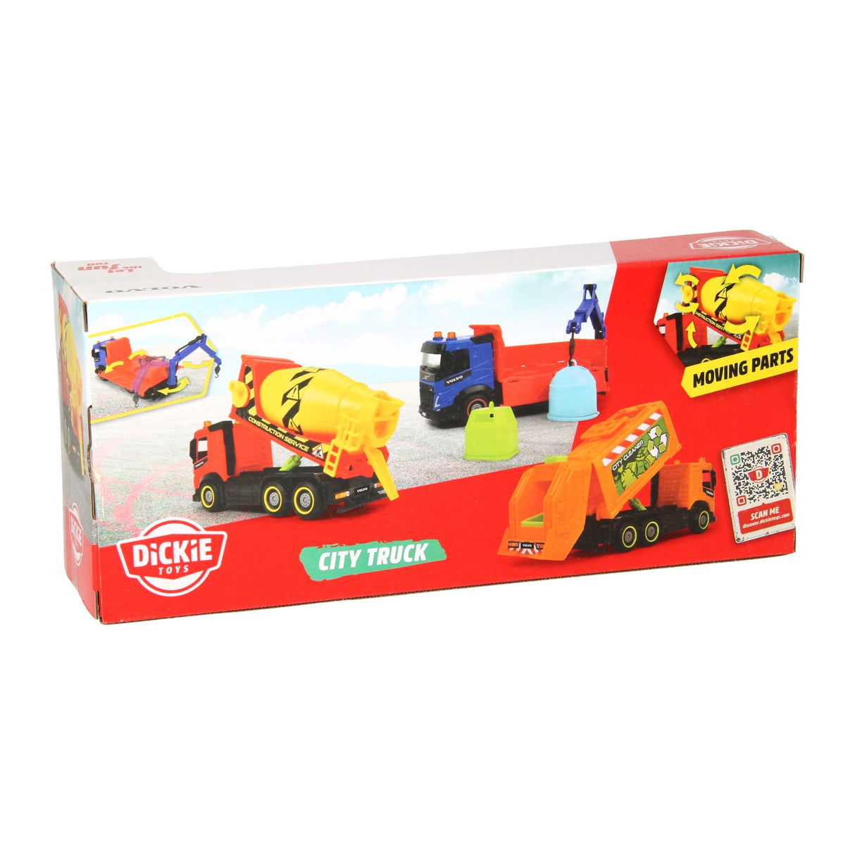 Dickie City Truck Betonmischer-LKW Rot