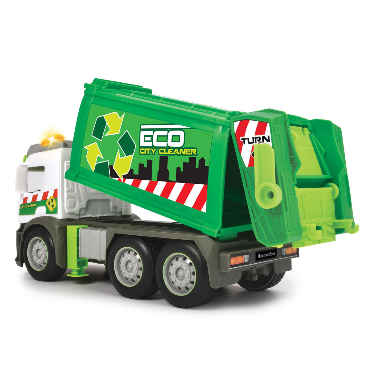 Dickie Toys Action Truck – Müllwagen – 26 cm – Licht und Sound – Spielzeugfahrzeug