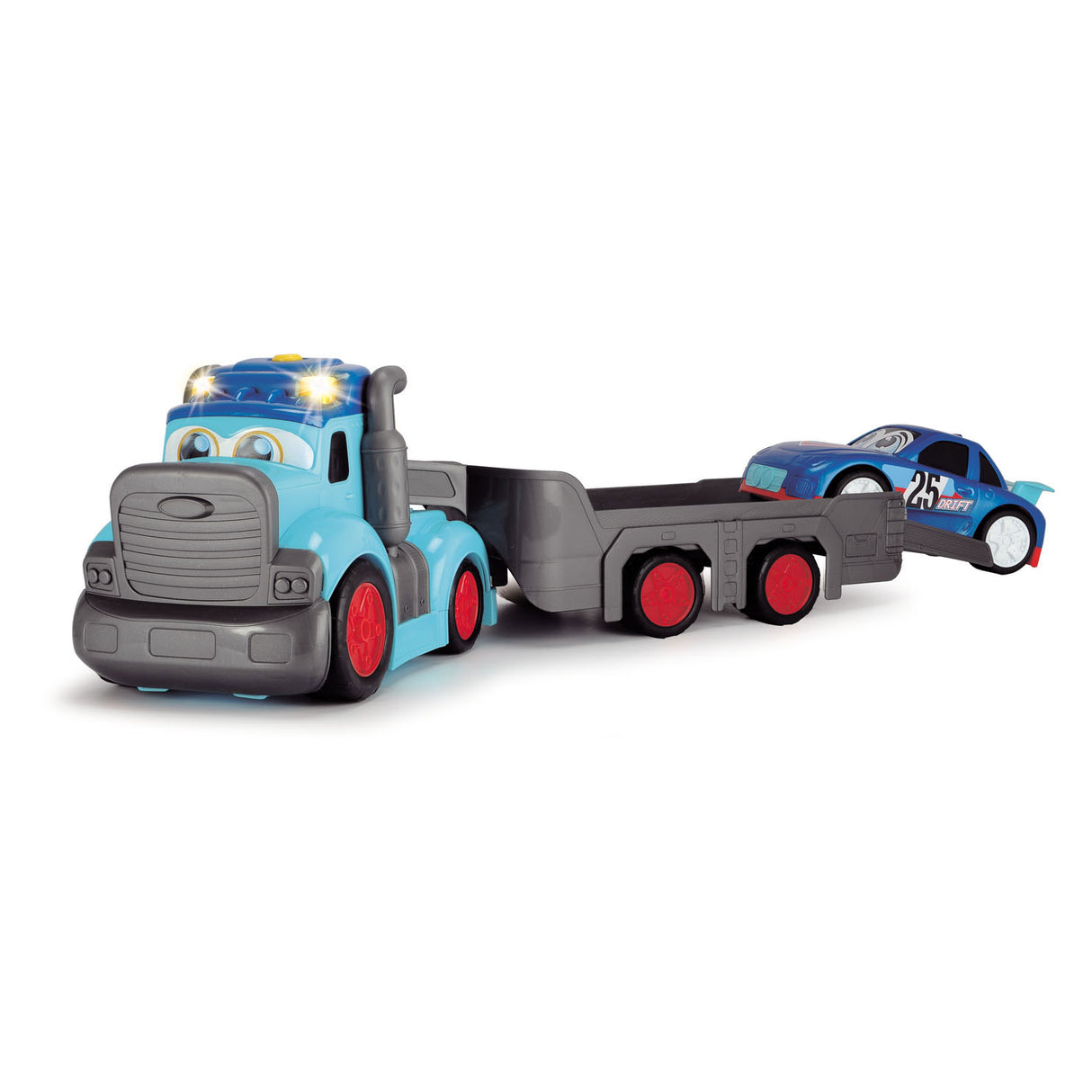 Dickie ABC Teddi Trucker-Transporter mit Rennwagen