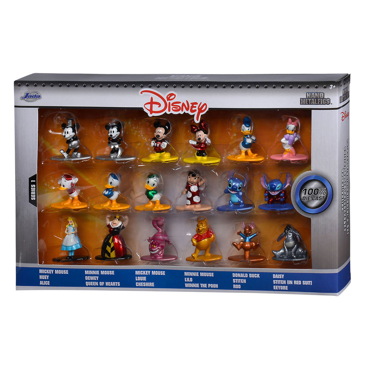 Jada Toys Disney Nano Wave 1 Sammelfiguren, 18-tlg.