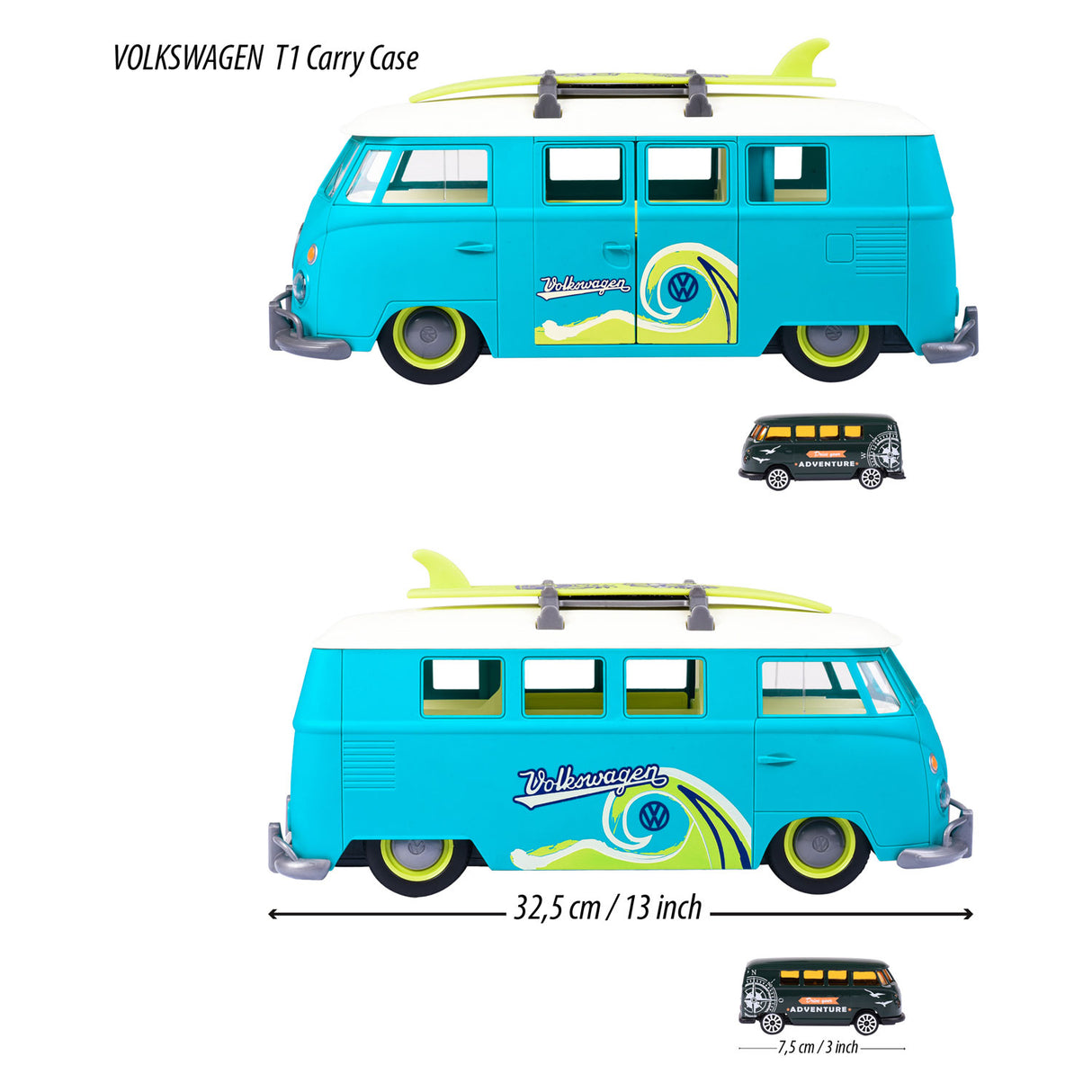 Majorette VW The Originals T1 Tragetasche mit 1 Auto