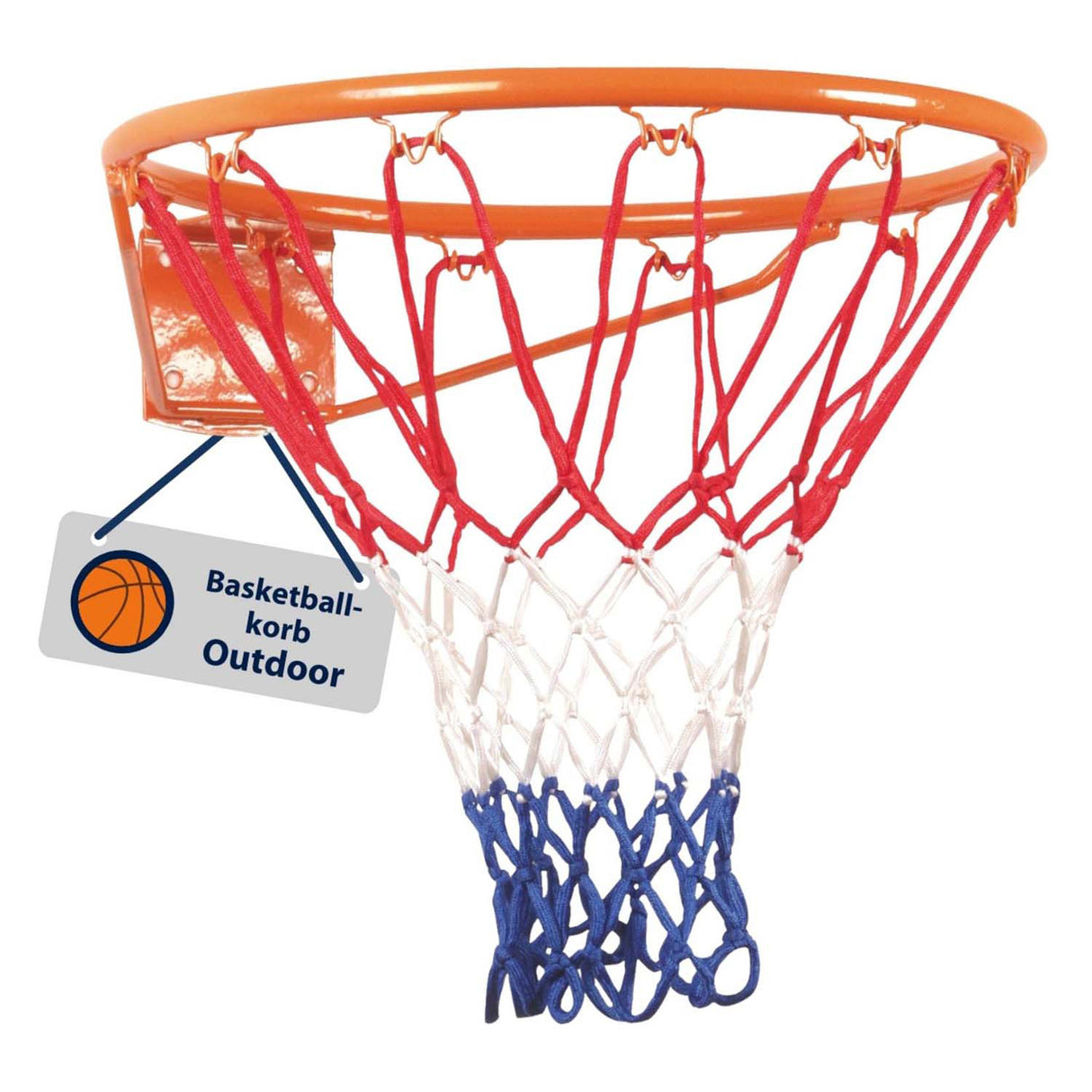 Hudora Basketballring aus Metall mit Netz