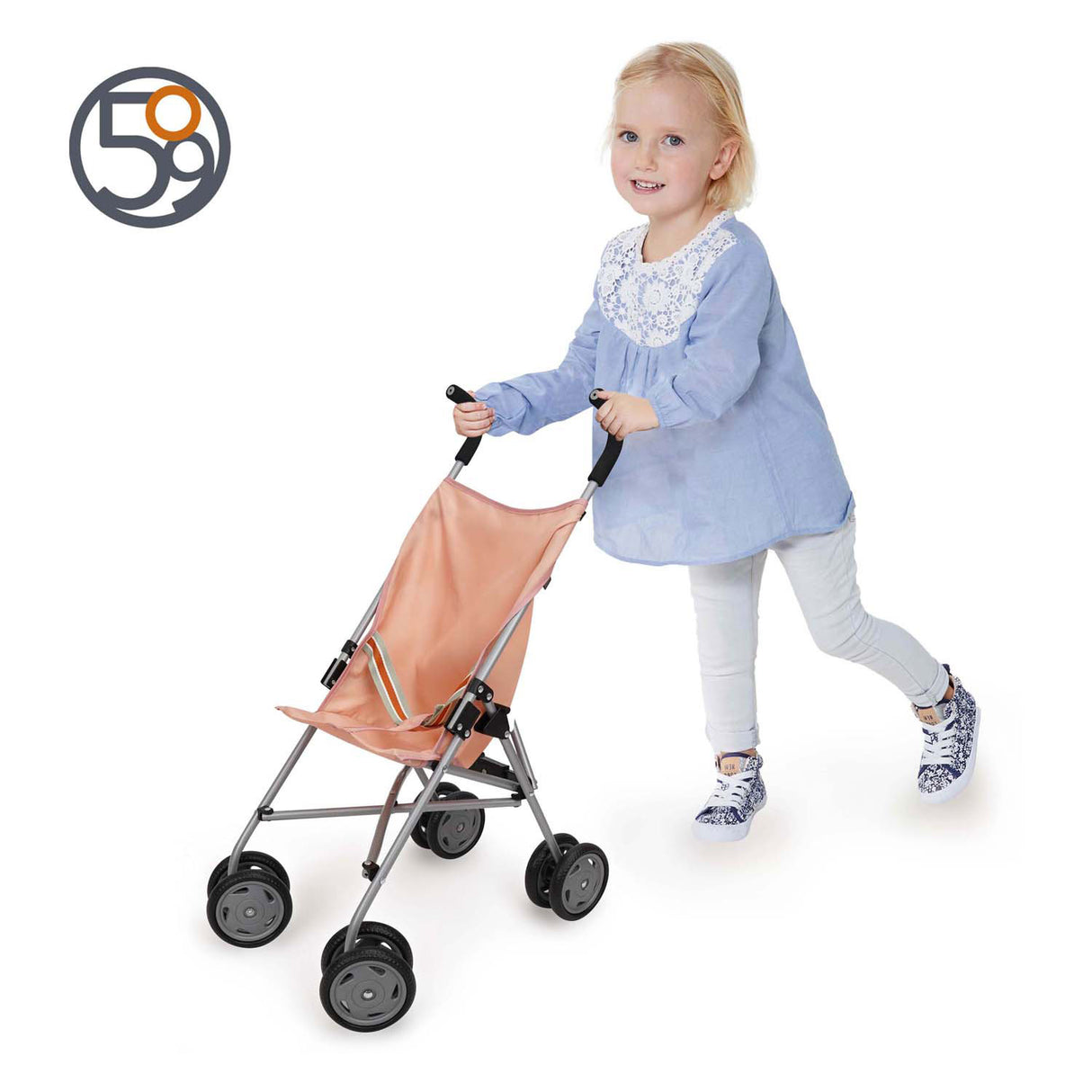 Lobbes Spielzeug, zB Buggy, faltbarer Puppenwagen