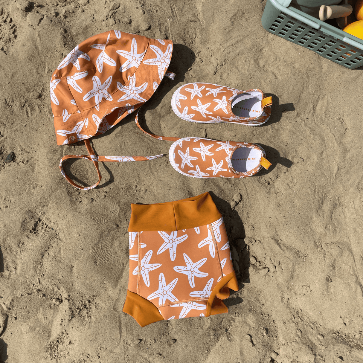 Seestern | Orangefarbener UV-Sonnenhut