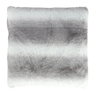 No brand Kissen grau 45x45 cm Kaninchenfelloptik | 2 Stk