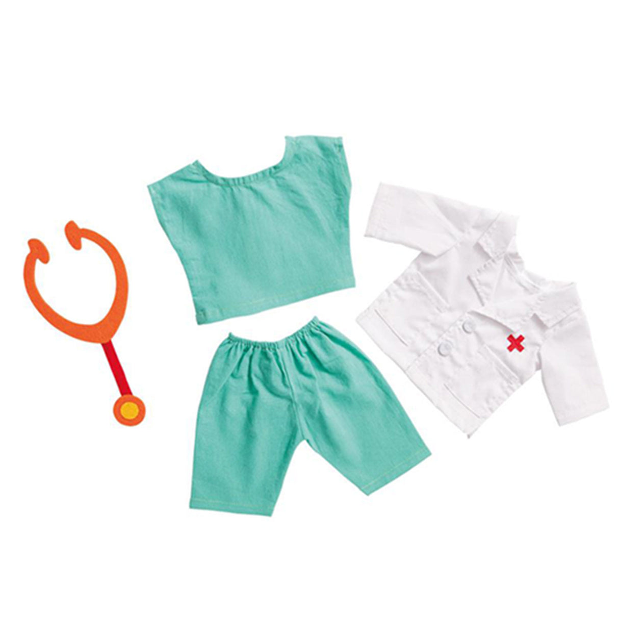 Dolls Doctor Outfit mit Stethoskop, 38-45 cm
