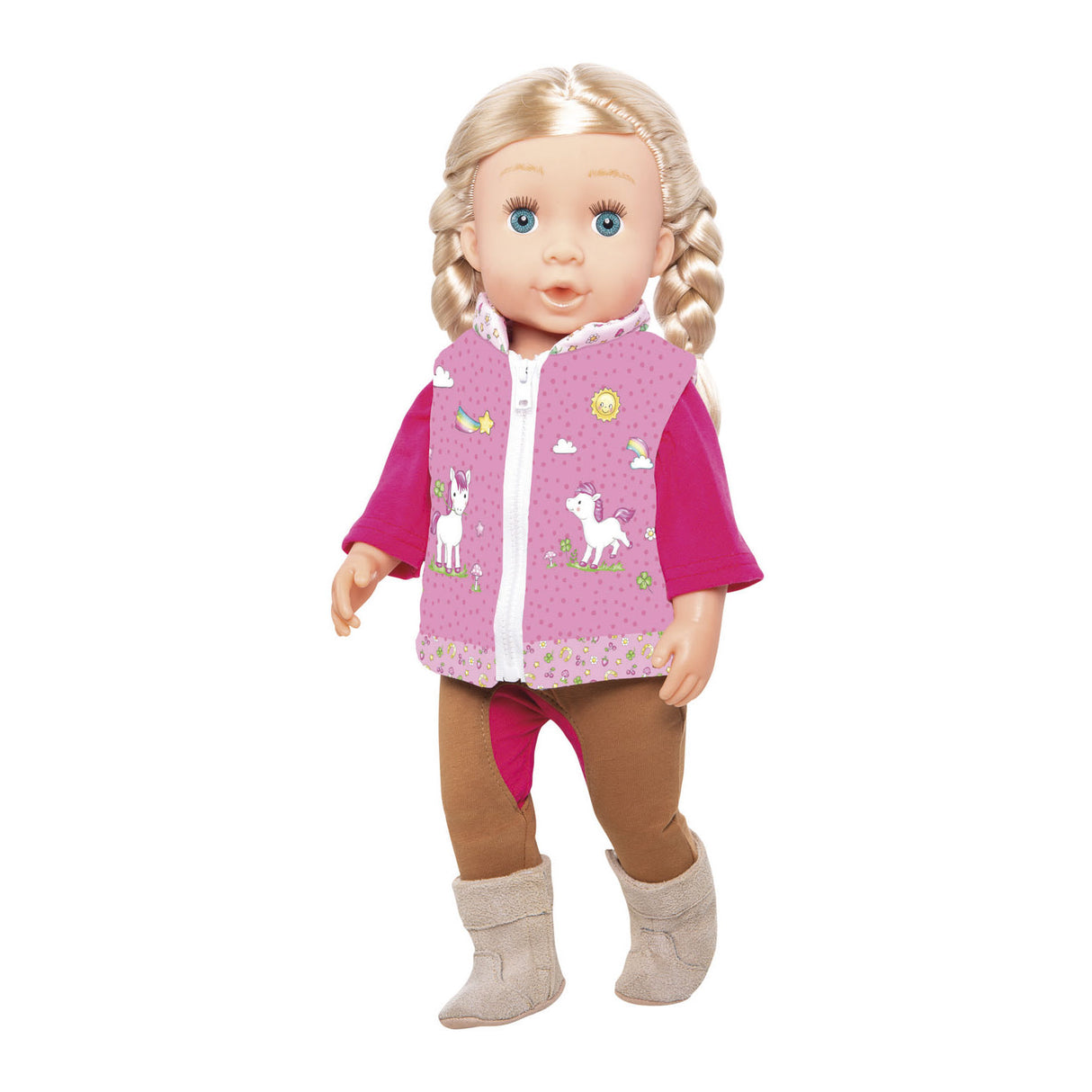 Heless Reitpuppen-Outfit - Einhorn, 28-35 cm