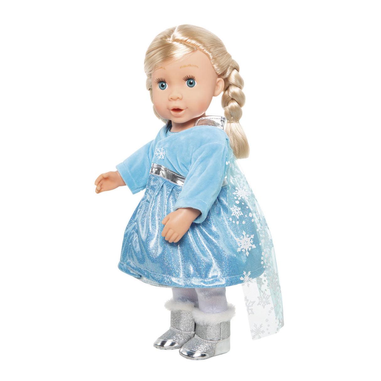 Puppenkleid-Eis-Prinzessin mit Cape, 35-45 cm