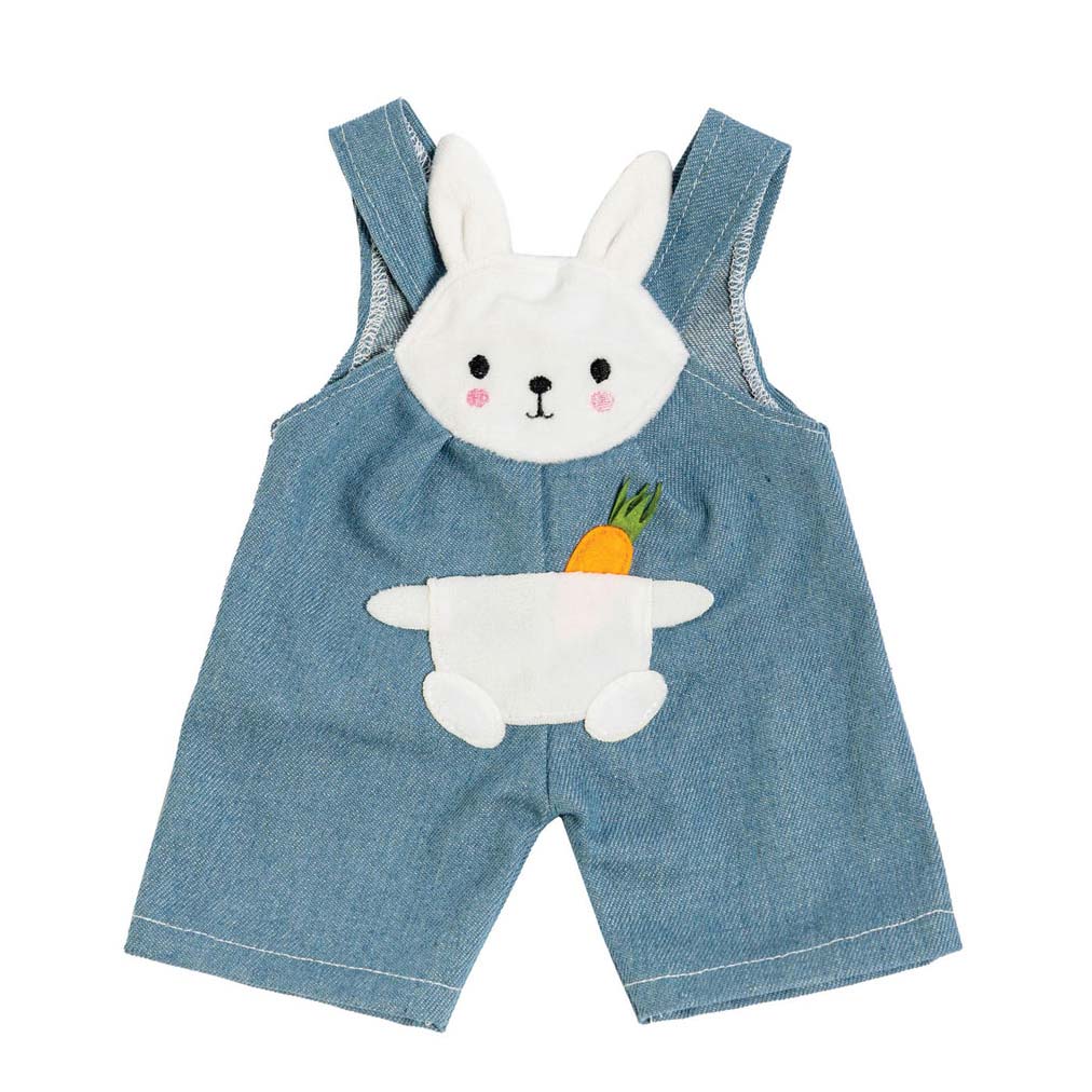 Heless Puppenlatzhose mit Streifenshirt Bunny Lou, 28-35 cm