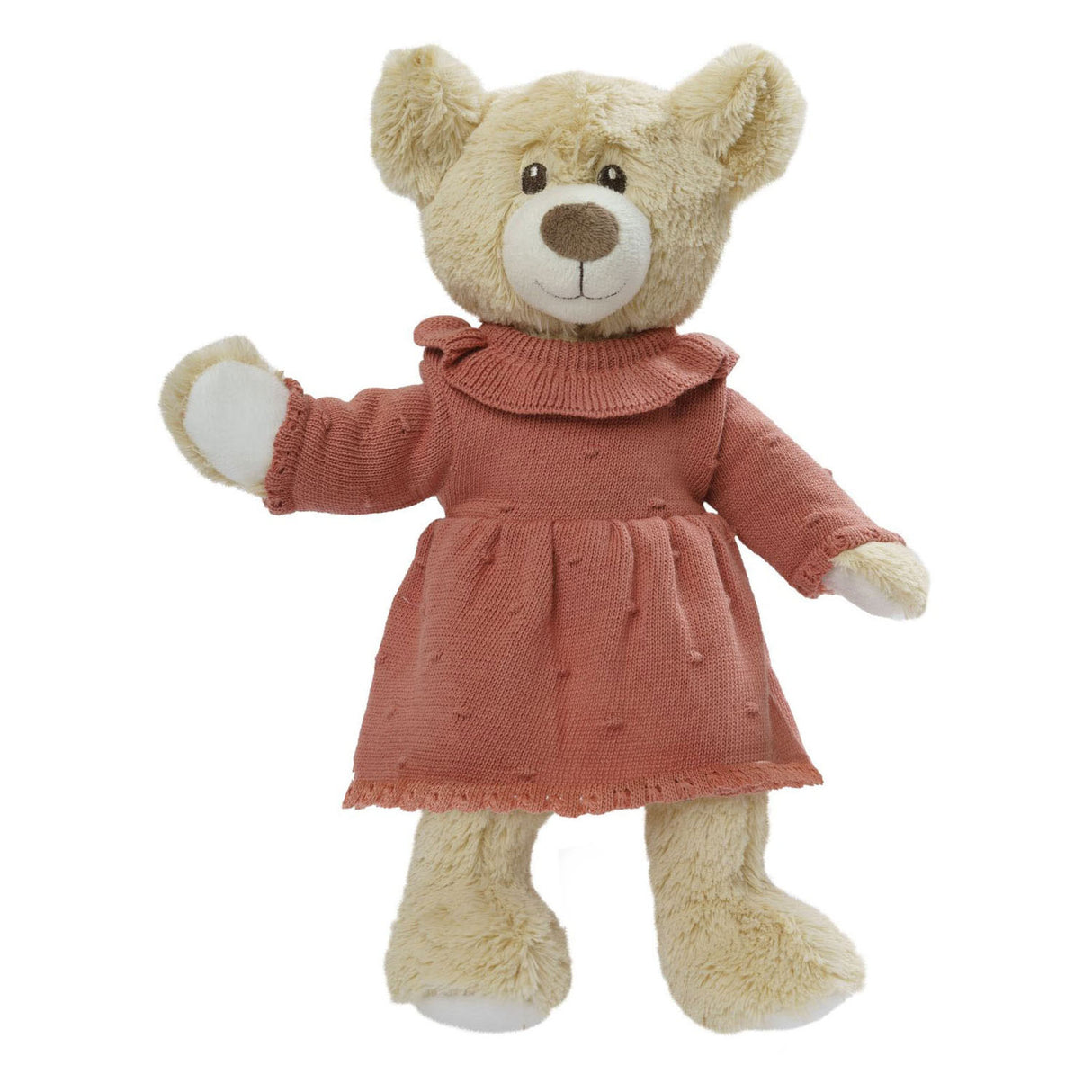 Heless Puppen-Strickkleid Pfirsich, 35-45 cm