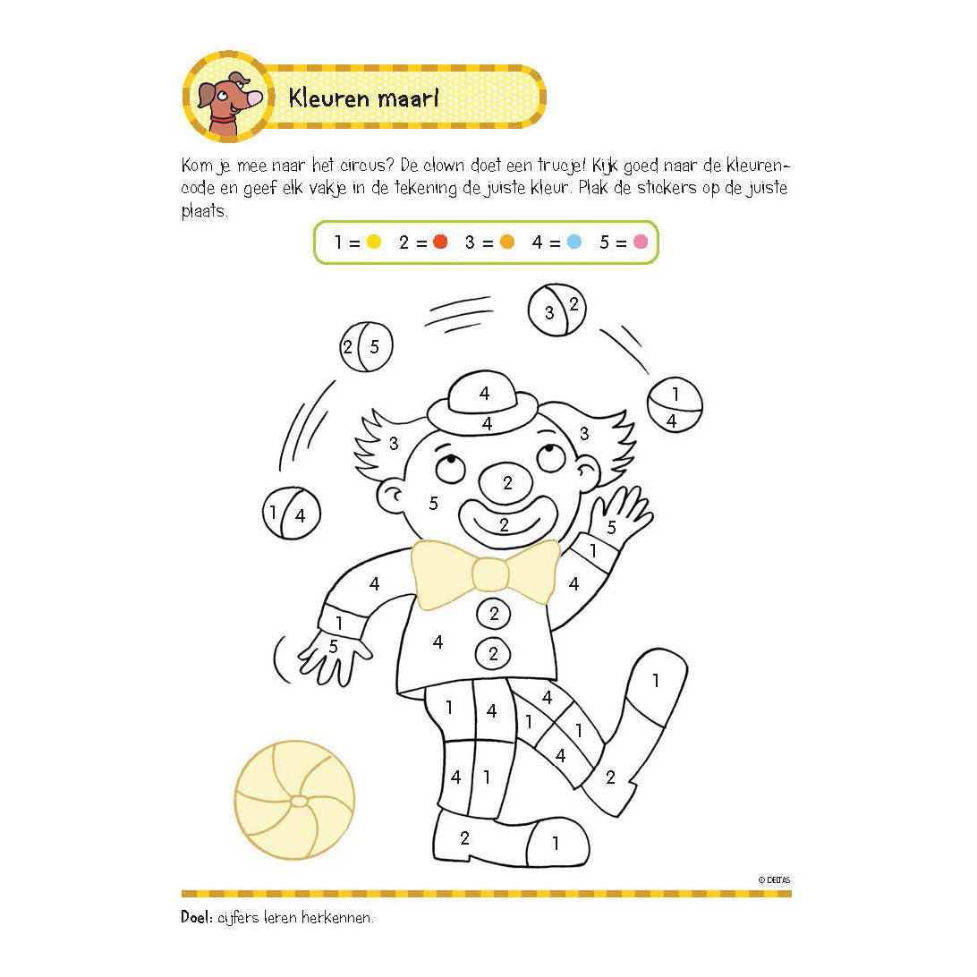 Deltas -Übungsbuch mit Aufklebern - Erste Zählspiele (5-6 Jahre)