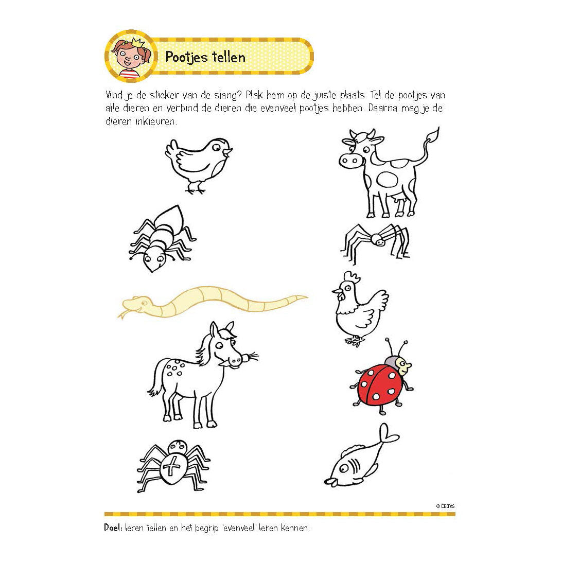 Deltas -Übungsbuch mit Aufklebern - Erste Zählspiele (5-6 Jahre)