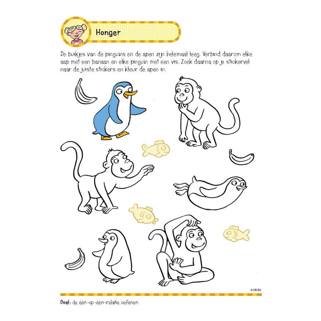 Deltas -Übungsbuch mit Aufklebern - Erste Zählspiele (5-6 Jahre)