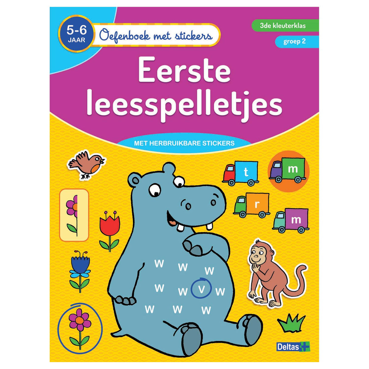 Deltas -Übungsbuch mit Aufklebern - Erste Lesespiele (5-6 Jahre)
