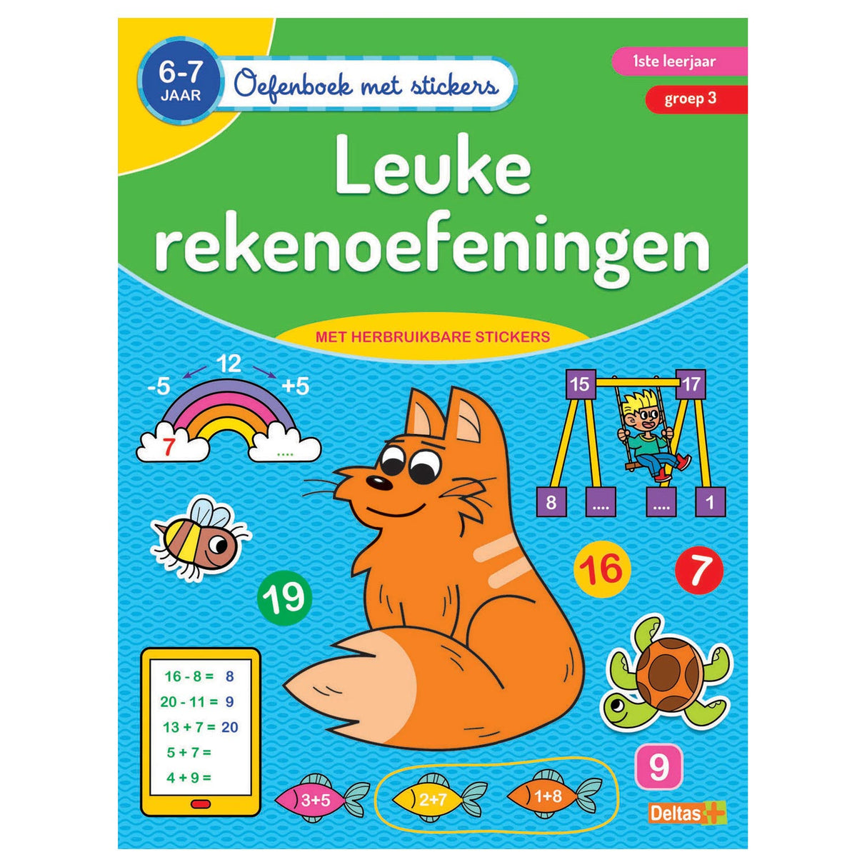 Deltas -Übungsbuch mit Aufklebern - schöne Berechnungen (6-7 Jahre)