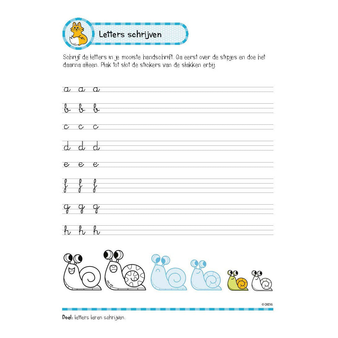 Deltas -Übungsbuch mit Aufklebern - Schöne Schreibübungen (6-7 Jahre)