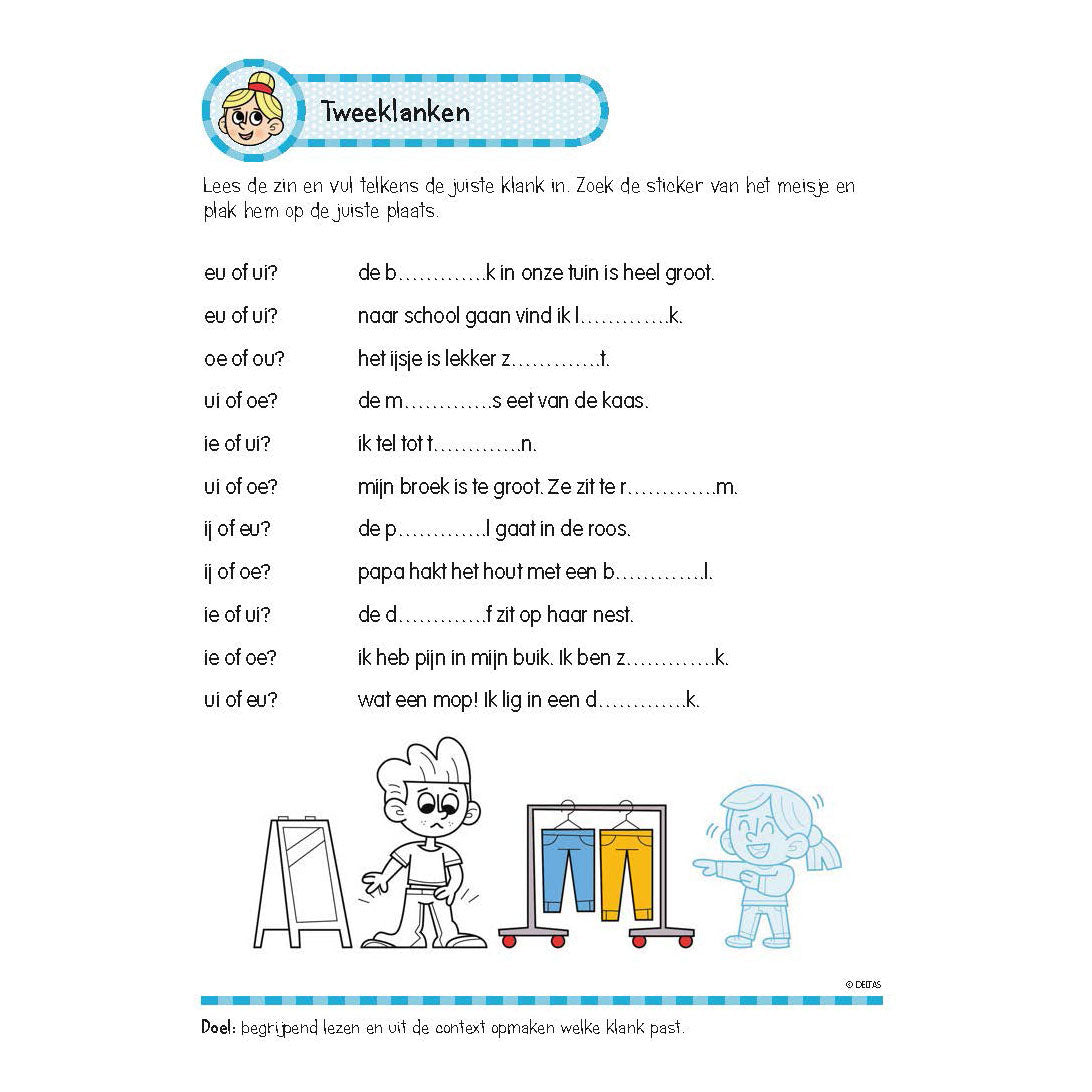 Deltas -Übungsbuch mit Aufklebern - schöne Leseübungen (6-7 Jahre)