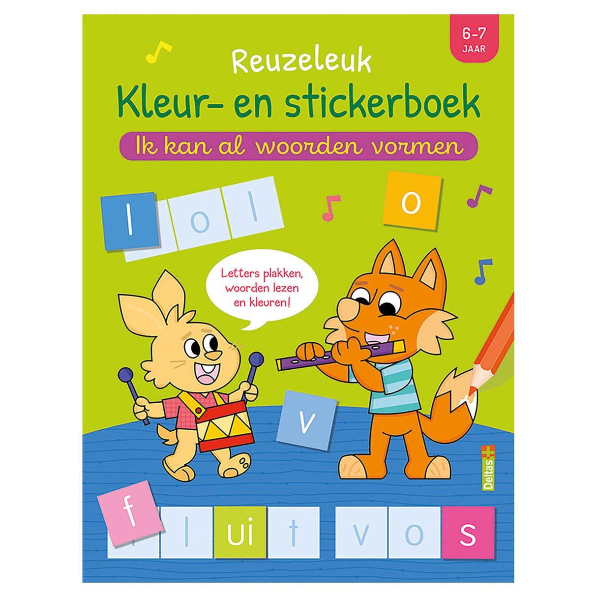 Deltas tolles Farbstickerbuch, ich kann schon Wörter bilden