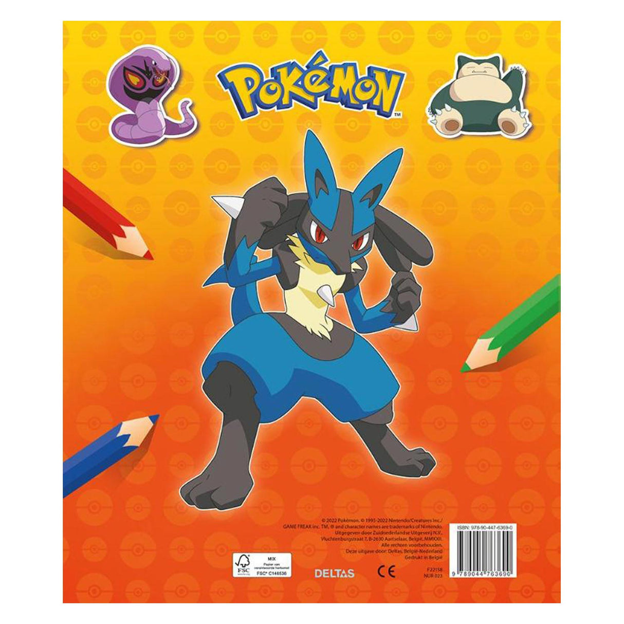 Deltas Pokemon Sticker Parade Mal- und Stickerbuch