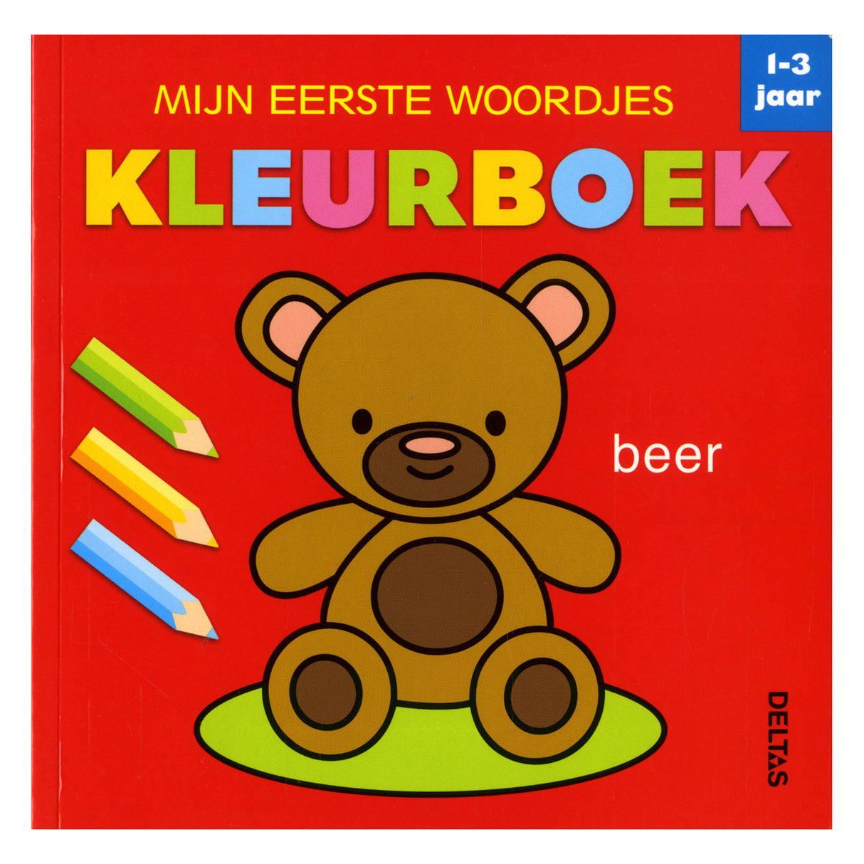 Deltas Malbuch „Meine ersten Wörter“.