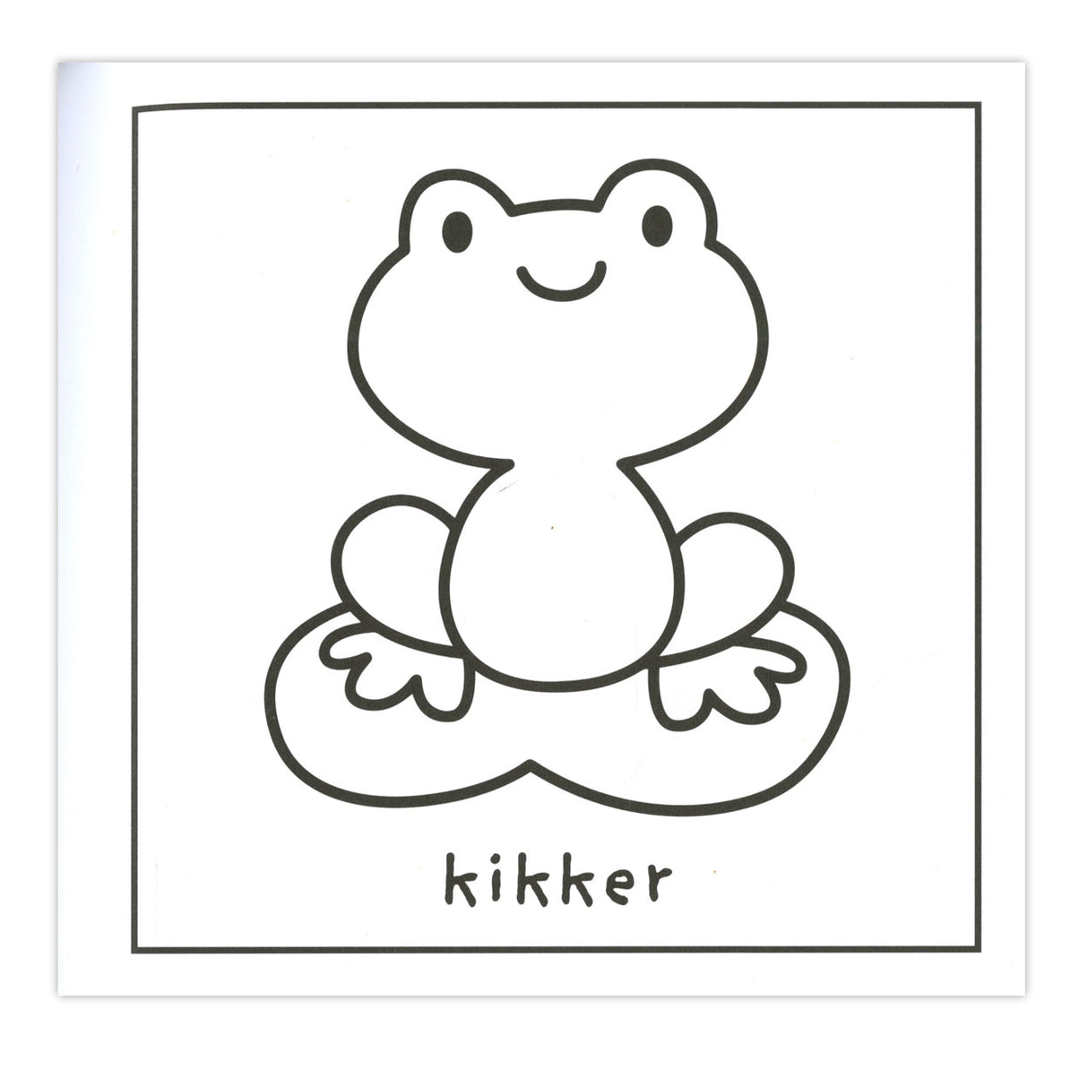 Deltas Malbuch „Meine ersten Wörter“.