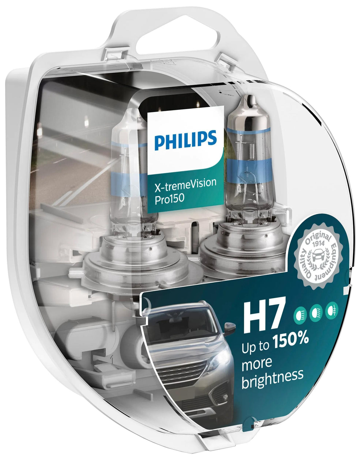 Philips Stirnlampe x-tremevision pro 150 . Lampe H7 12V Kit xtreme vis.pro150