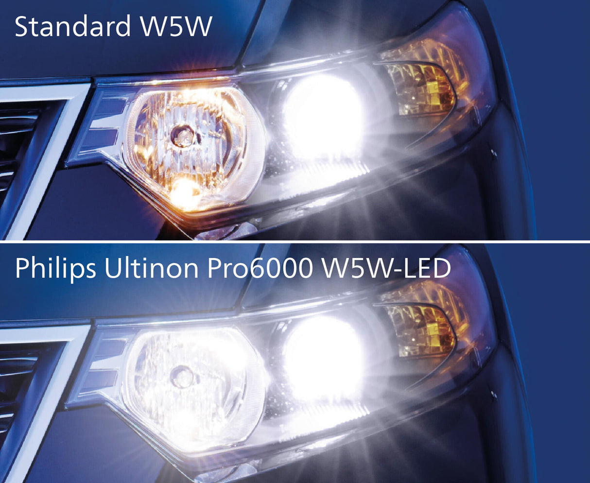 Philips Stirnlampe Ultinon Pro6000 W5W LED. Lampe 12 V W5W LED