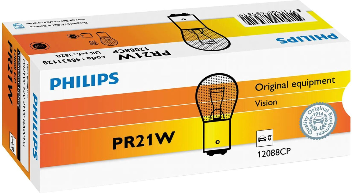 Philips Kugellampe Lampe 12v21 rot