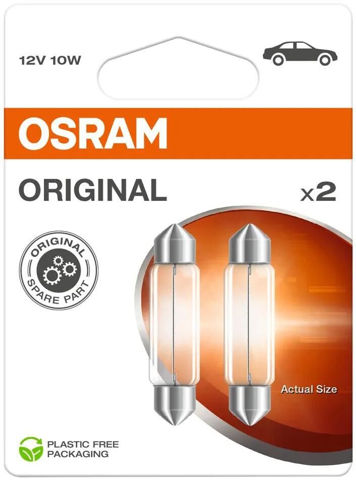 Osram Pendellampe Soff.Lampe 12V 10W 2St.SB-Sockel SV 8,5-8