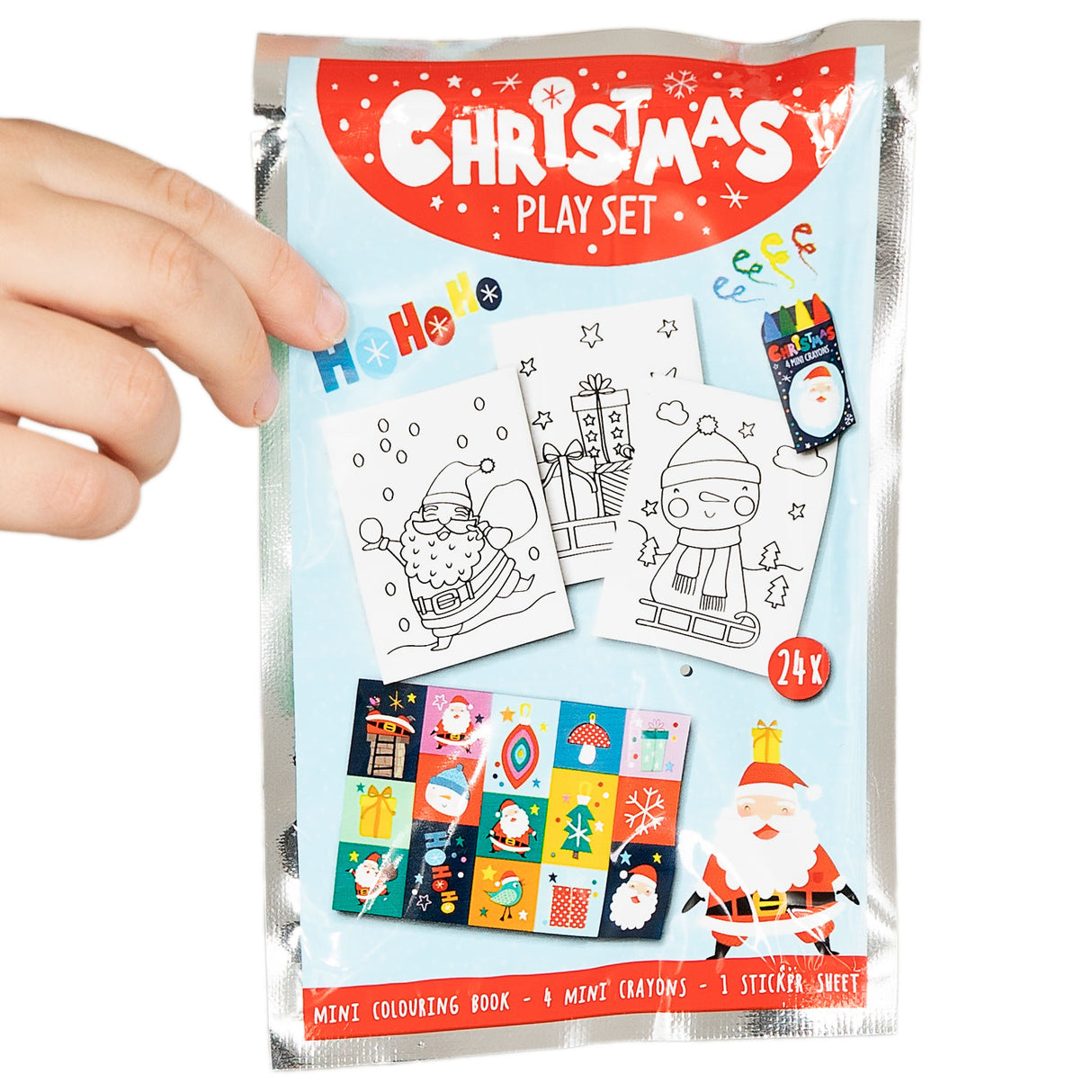Wins Holland Leckerli-Set: Malbuch, Buntstift-Aufkleberbogen – Weihnachten