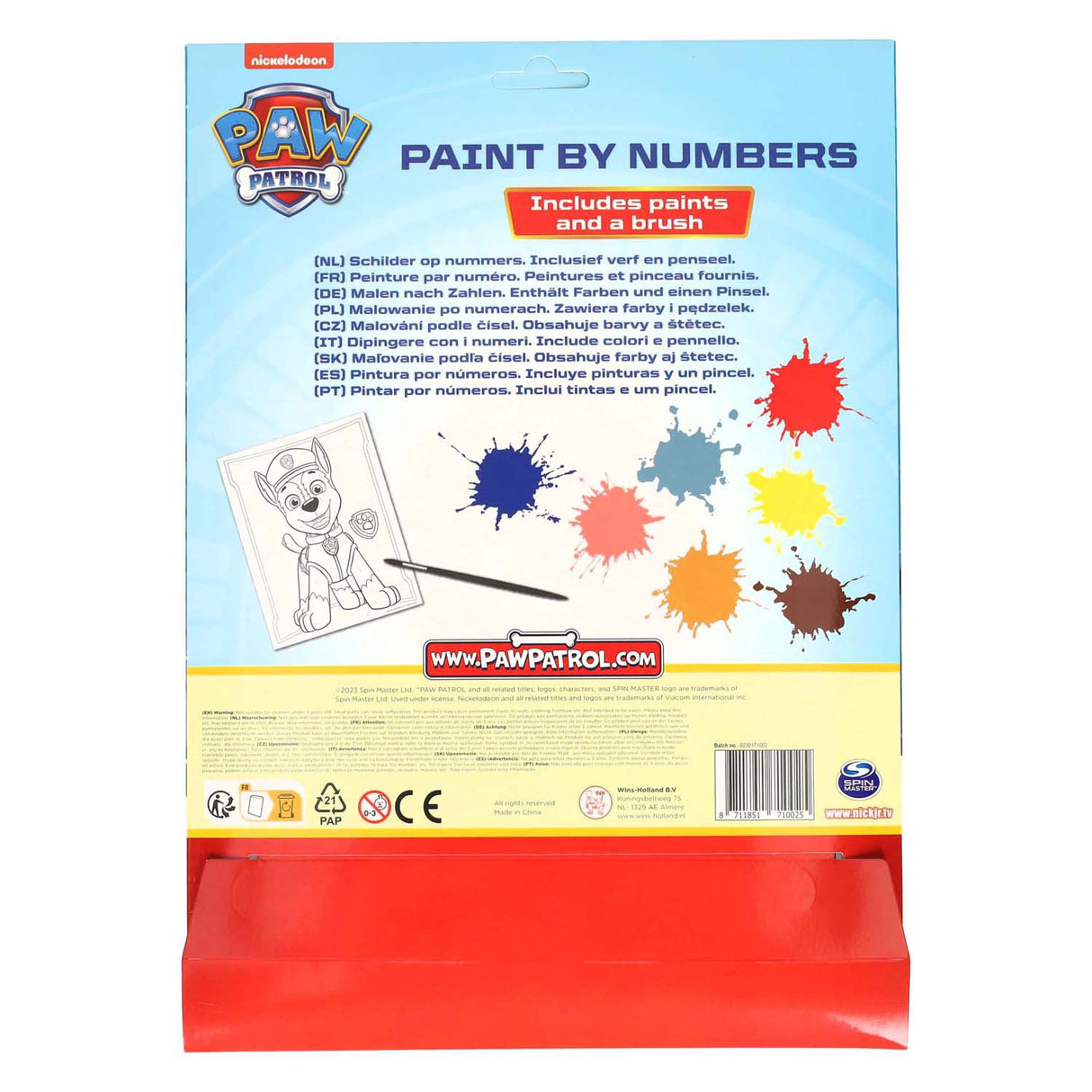 Gewinnt Holland Color by Number Paw Patrol