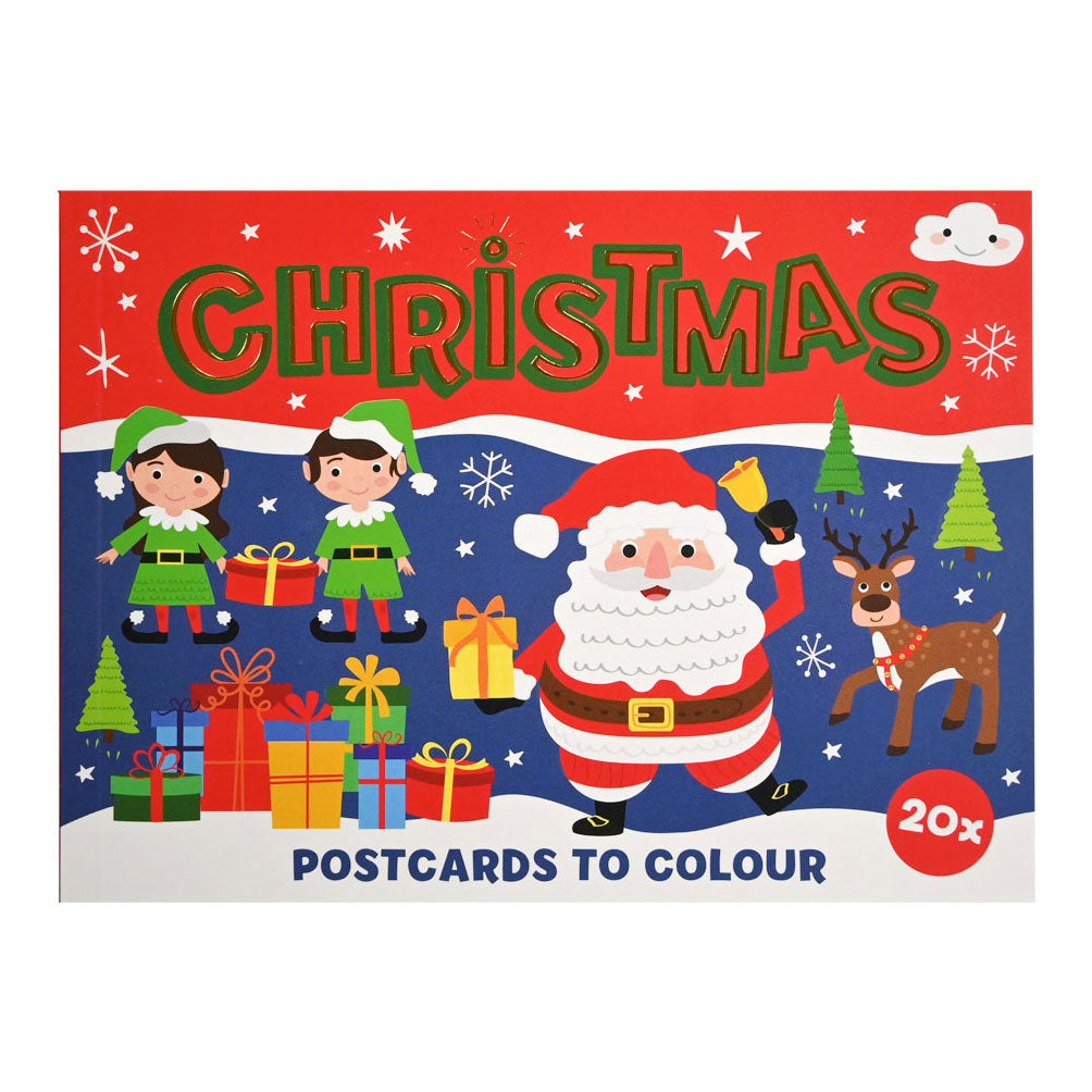 Wins Holland Weihnachtskarten zum Ausmalen, 20 Stück.