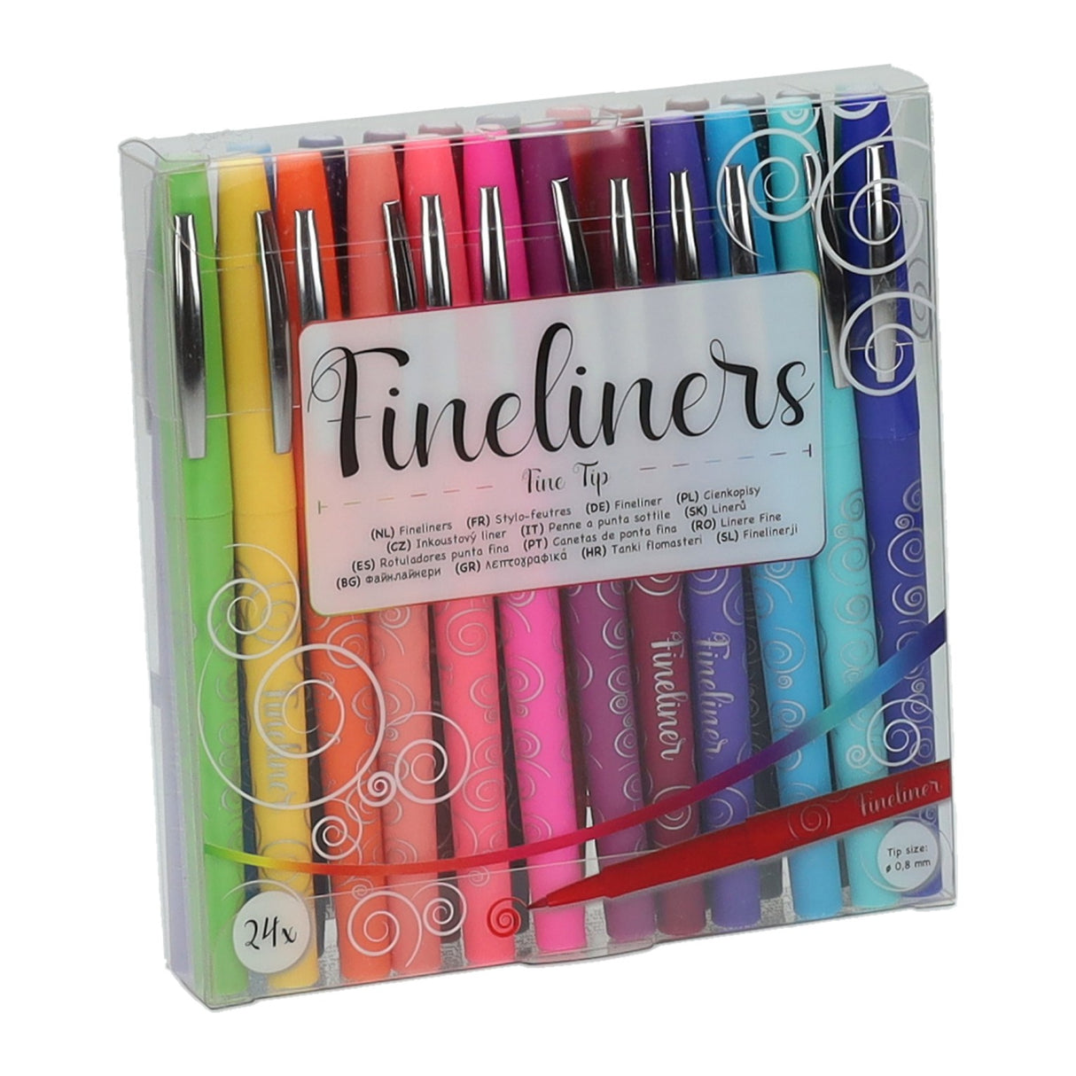 Wins Holland Fineliner in luxuriöser Aufbewahrungsbox, 24 Stück