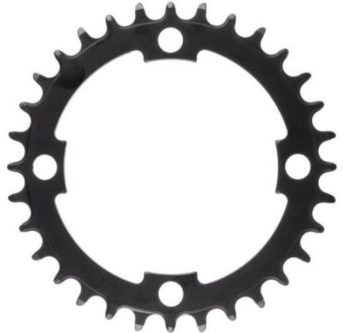 Teil der Kurbelgarnitur. Kettenblatt Samox 32t 104mm schwarz
