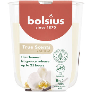 Bolsius Duftglas True Düfte Vanille 80 73 | 3 Stück