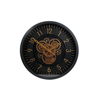 Keine Marke Radaruhr Vincent schwarz gold Glas Metall 46x46x 8cm