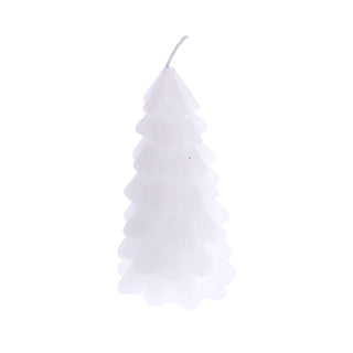 Kein Feuer Kerzenbaum weiß 6,5 x 12,5 cm | 4 Stück