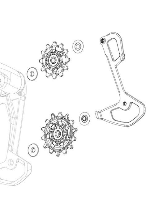 Sram Derad X0 Eagle T Axs Käfig-Kit