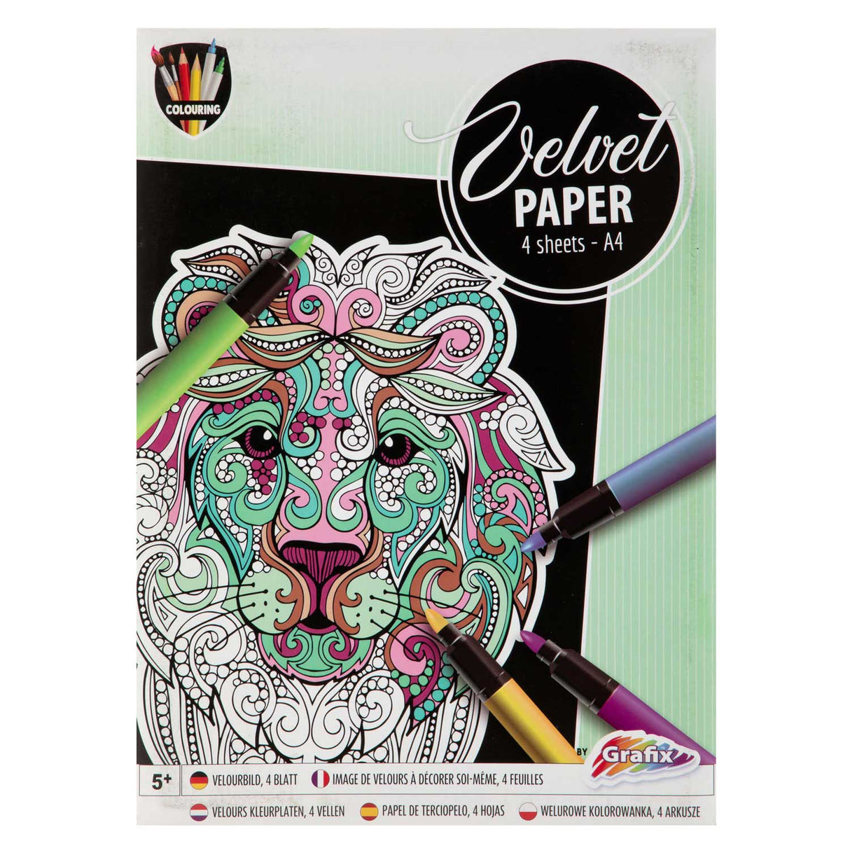 Kreatives Bastelgruppen-Bastelset aus Samtpapier
