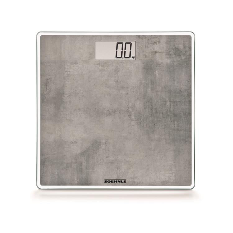 Soehnle 63882 Digital Style Sense Compact 300 Personenwaage, Betonoptik