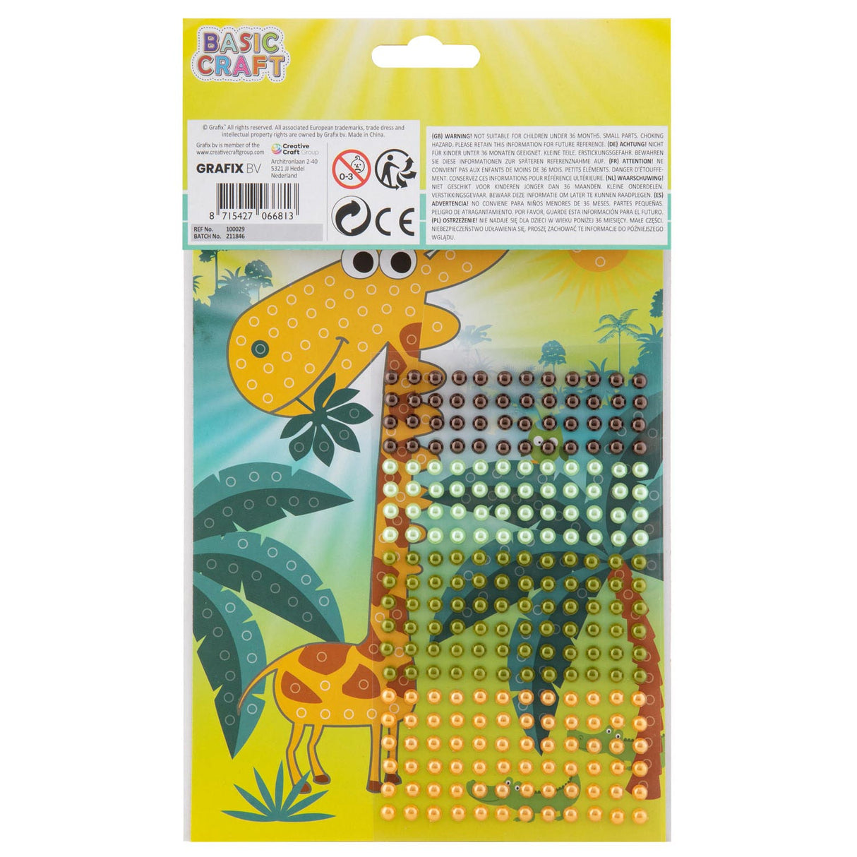 Grafix Craft Set Perlenkunst Giraffe