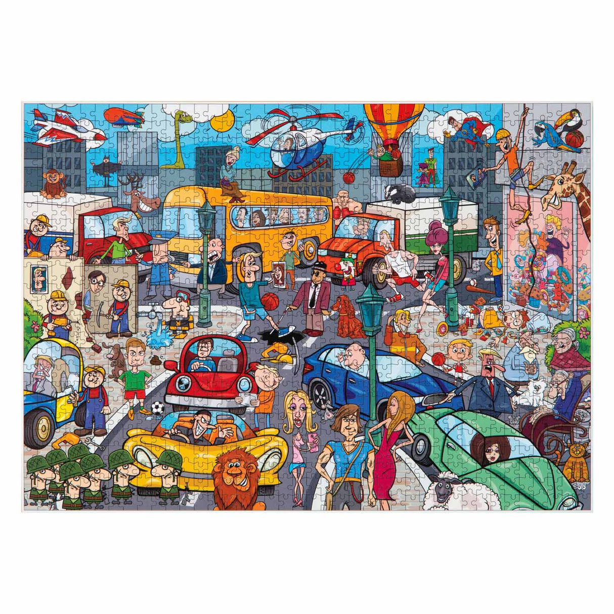 Grafix Leg Puzzel Comic -Verkehrsdruck, 1000st.