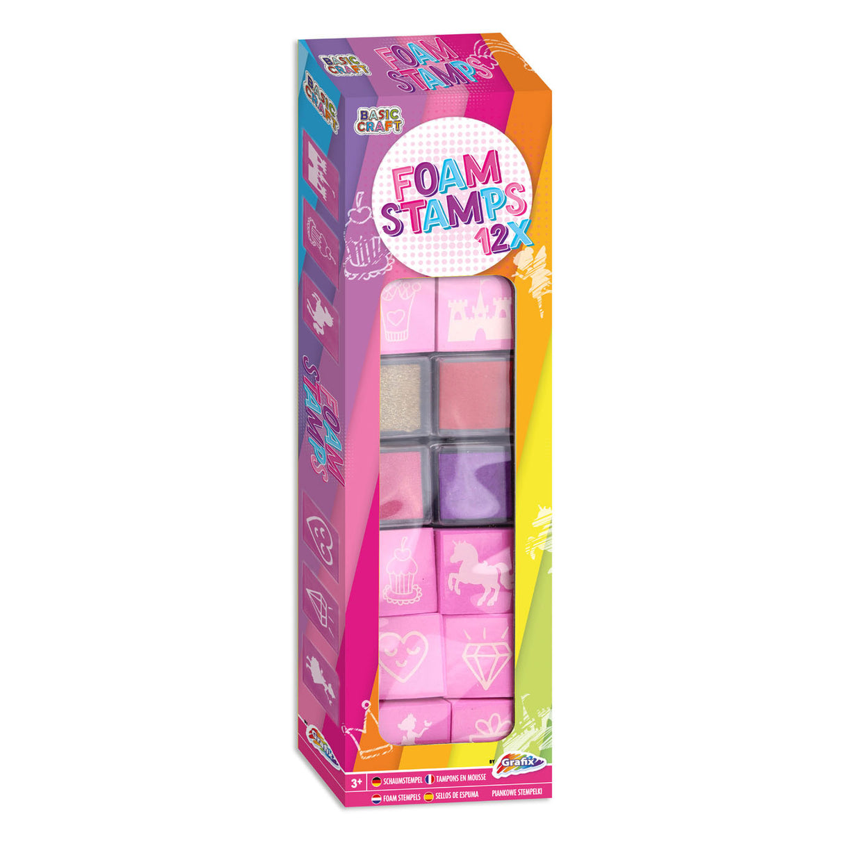 Grafix Schaumstoff-Stempelset – rosa