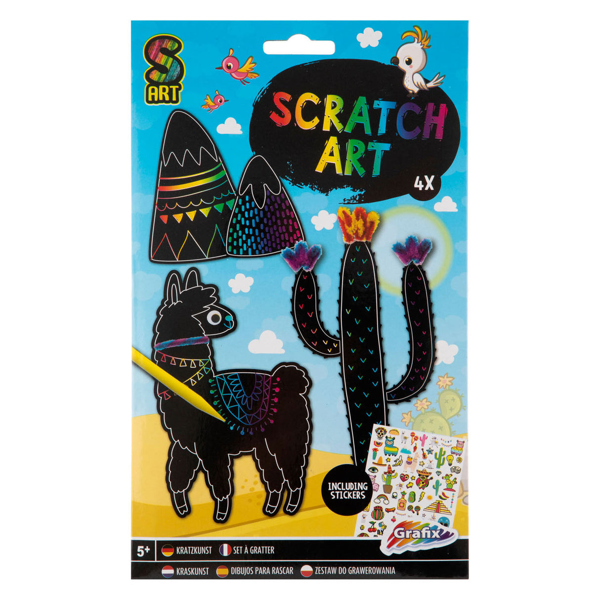 Eine kreative Bastelgruppe bastelt Ihren eigenen Scratch-Art-Jungen