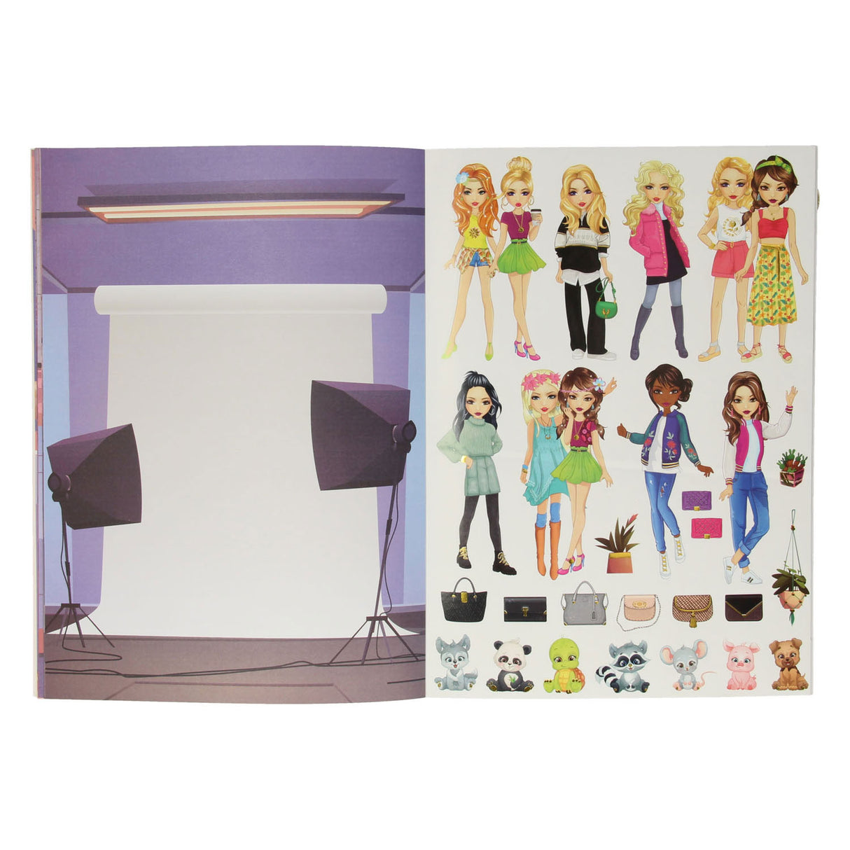 Grafix Besties Stickerbuch „Dress Me Up“.