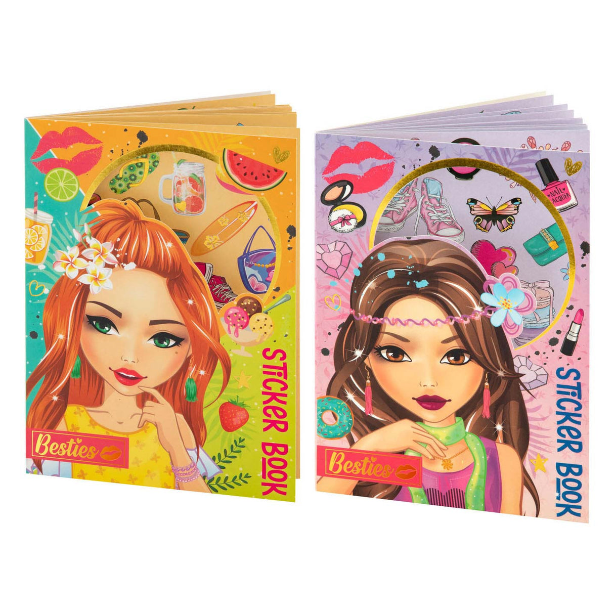 Kreatives Bastelgruppe-Besties-Stickerbuch
