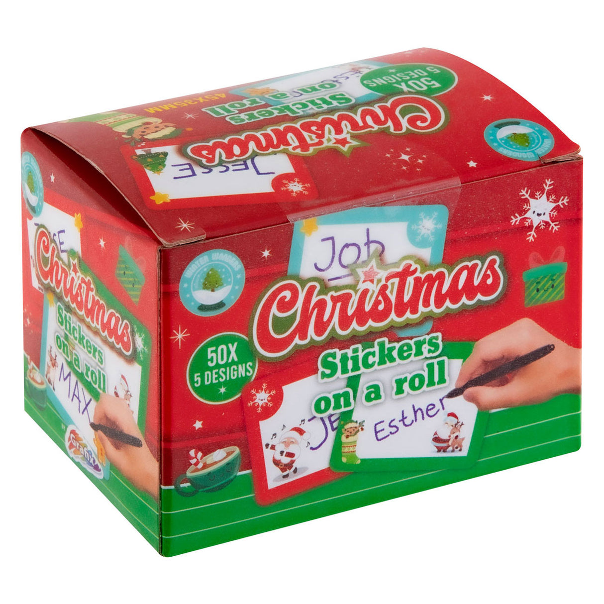 Grafix Namensaufkleber Weihnachten, 50 Stk.