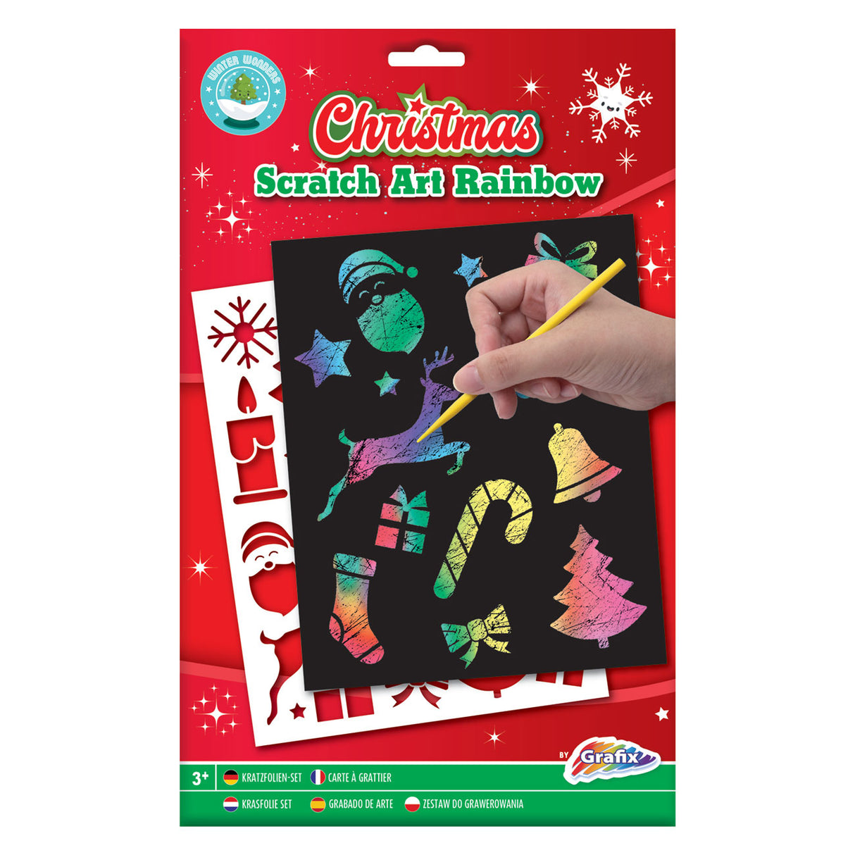 Grafix Scratch Art Regenbogen Weihnachten