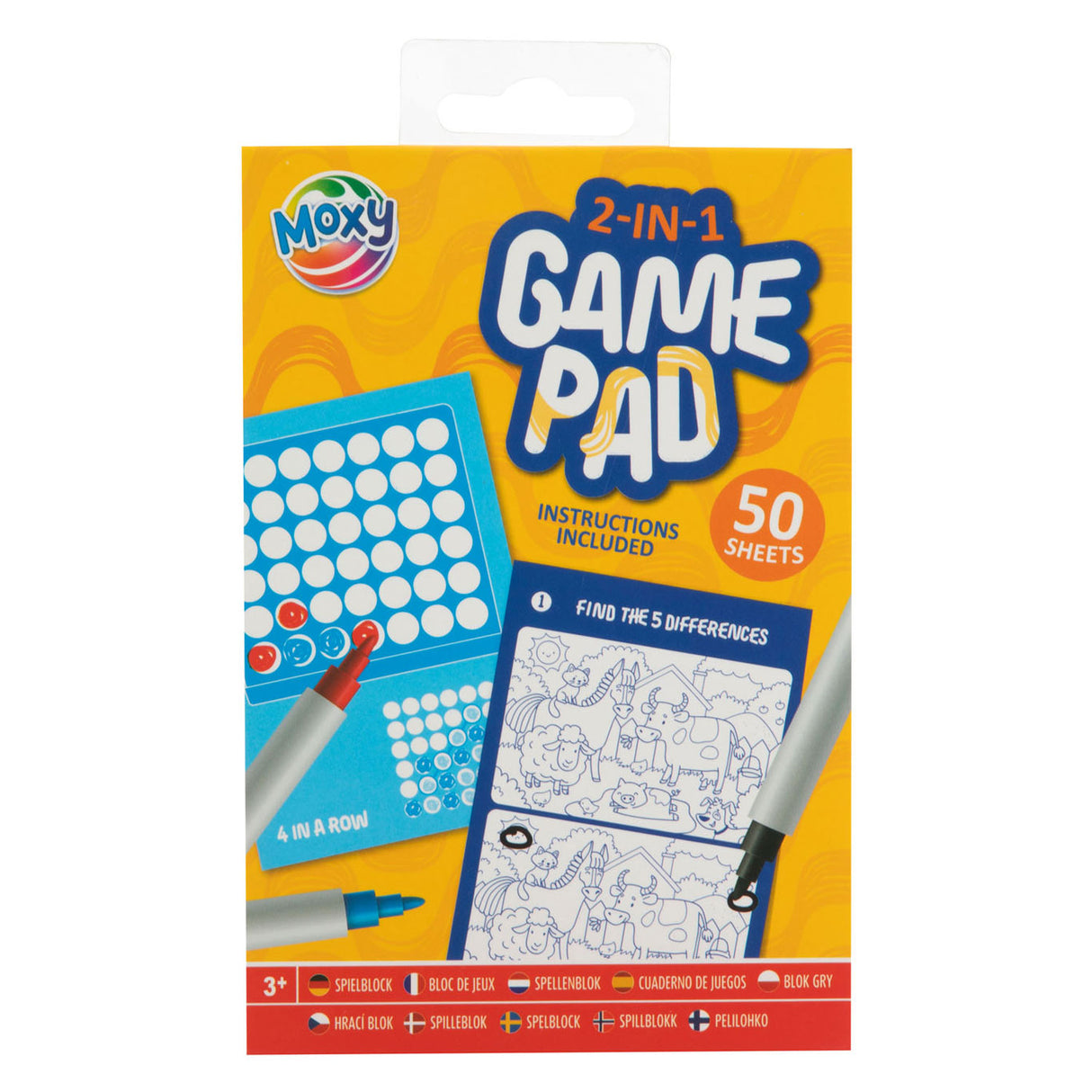Kreativer Bastel-Gruppenspielblock 2in1 A6, 50 Blatt