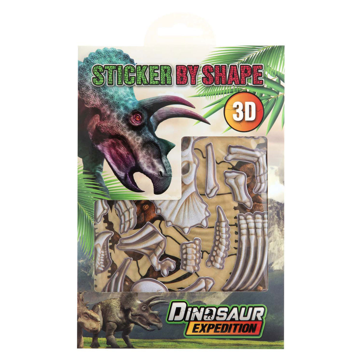 Kreative Bastelgruppe Dinosaurier-Expedition Dino-Aufkleber 3D